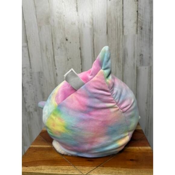 Squishmallows Tinley Rainbow Tie-Dye Axolotl Plush Toy Medium 12" - Picture 5 of 5